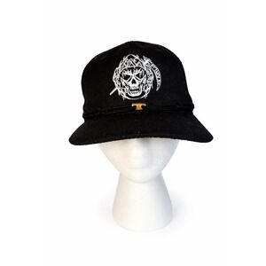 Findlay Moon Reaper Snapback Hat Black Grim Reaper Embroidered